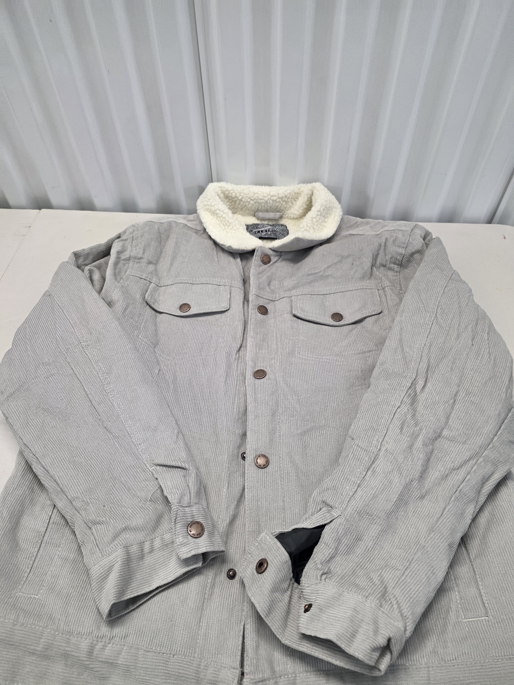 Brooklyn Cloth Corduroy Sherpa Lined Jacket Men's Size Large